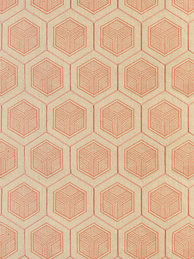 Scalamandre Hexaddiction Bubble Gum Fabric