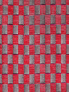 Aldeco Damier Wild Rose Upholstery Fabric