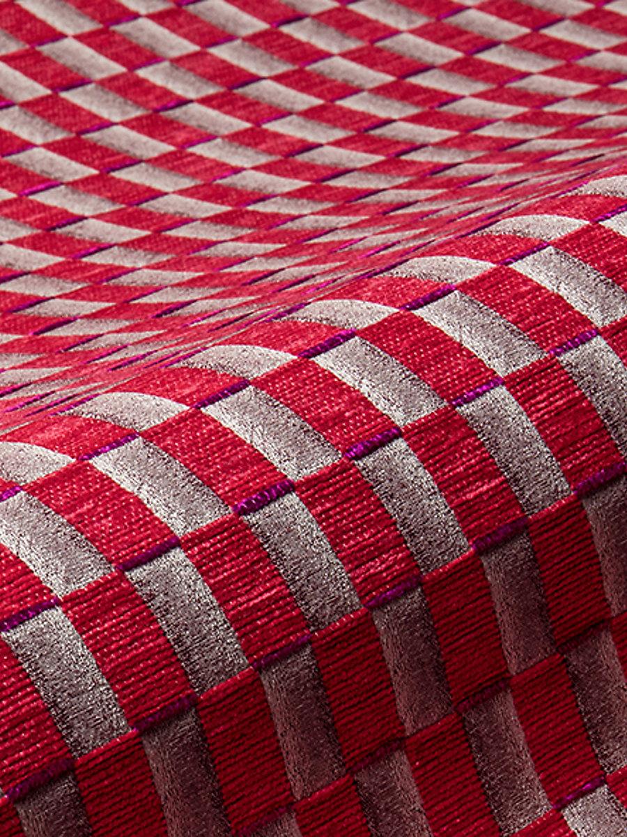 Scalamandre Damier Wild Rose Fabric