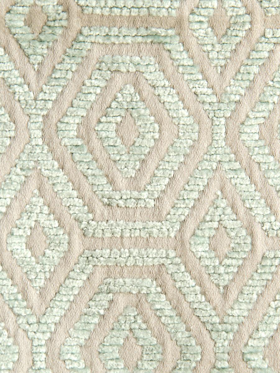 Scalamandre Geometric Drops Aqua Harbor Fabric