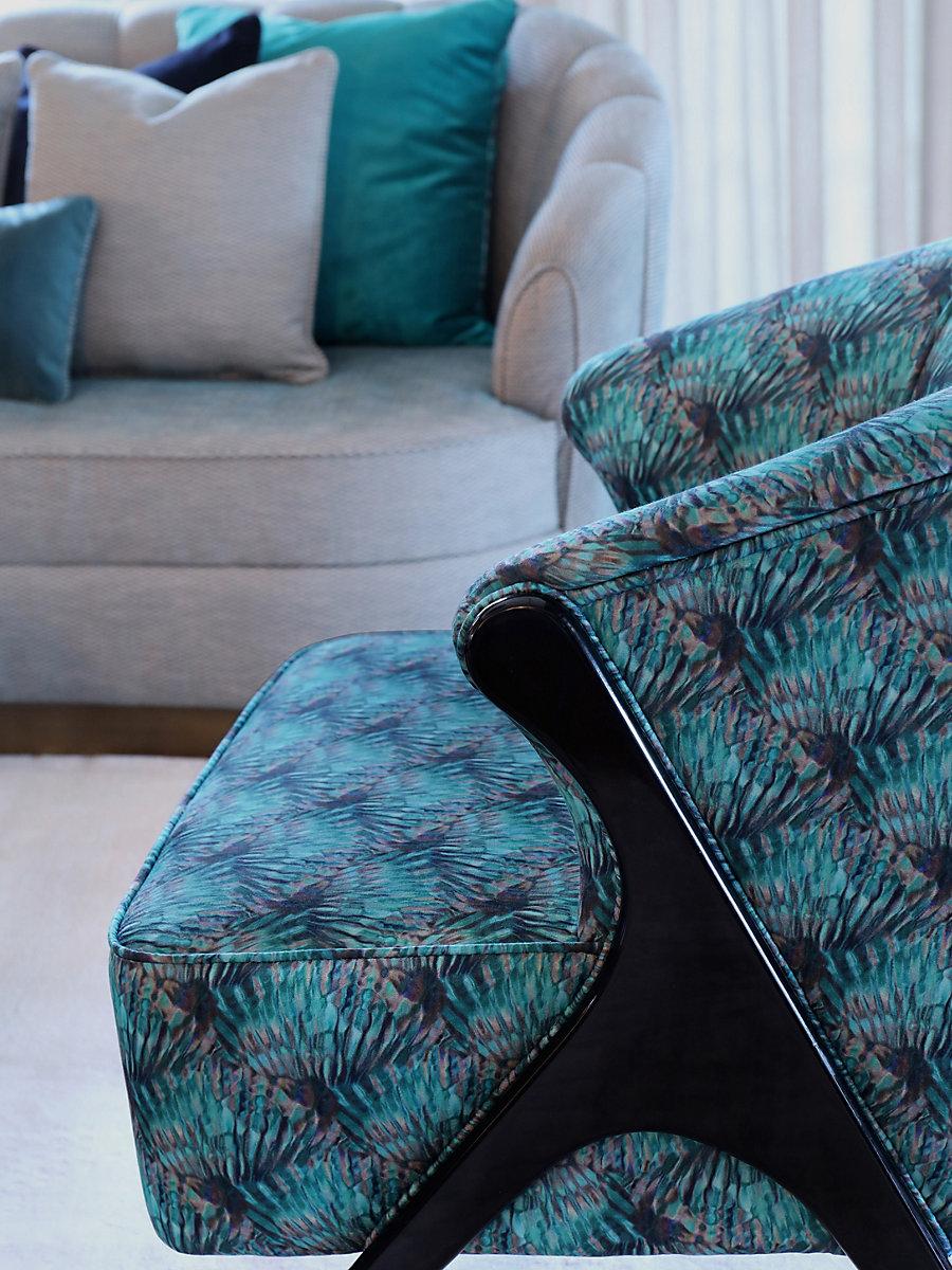 Scalamandre Guilty Peacock Blue Fabric