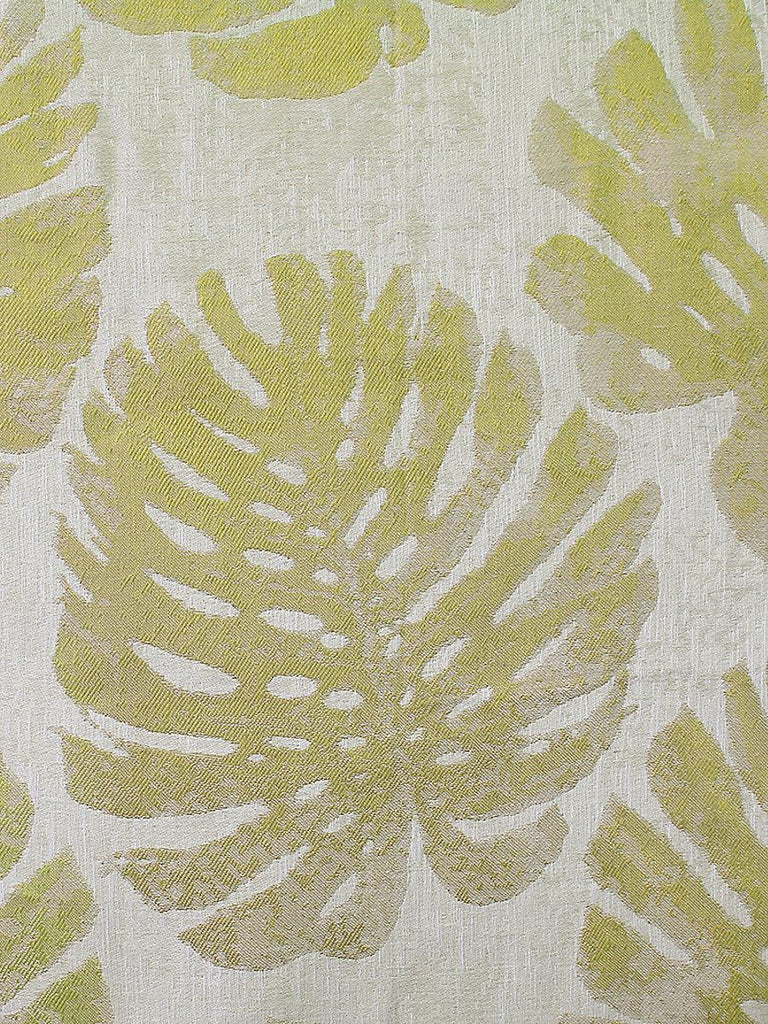 Aldeco PALM LEAVES LIMA YELLOW Fabric