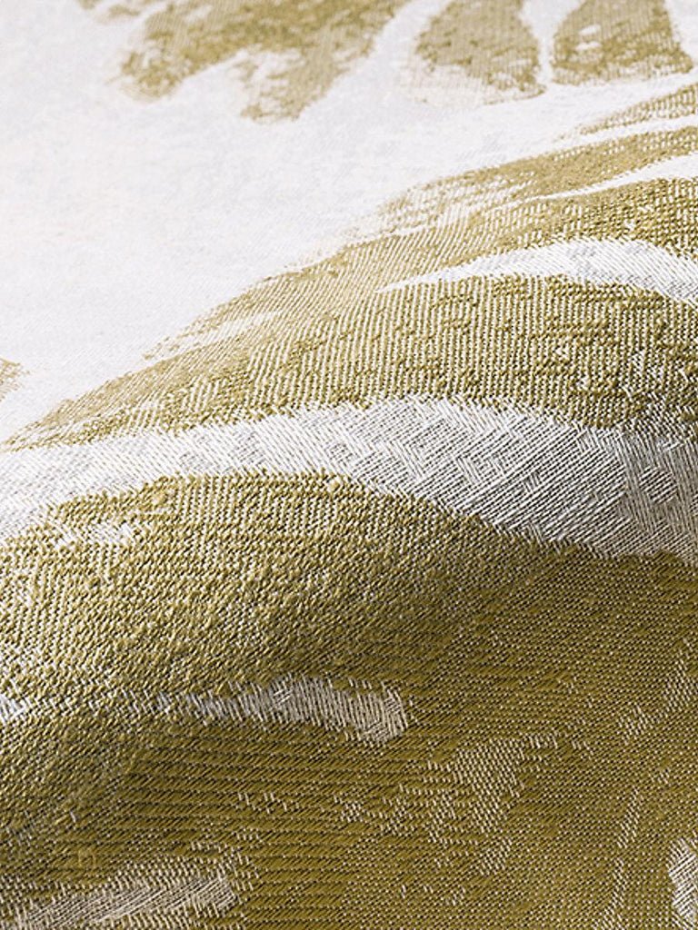 Aldeco PALM LEAVES LIMA YELLOW Fabric