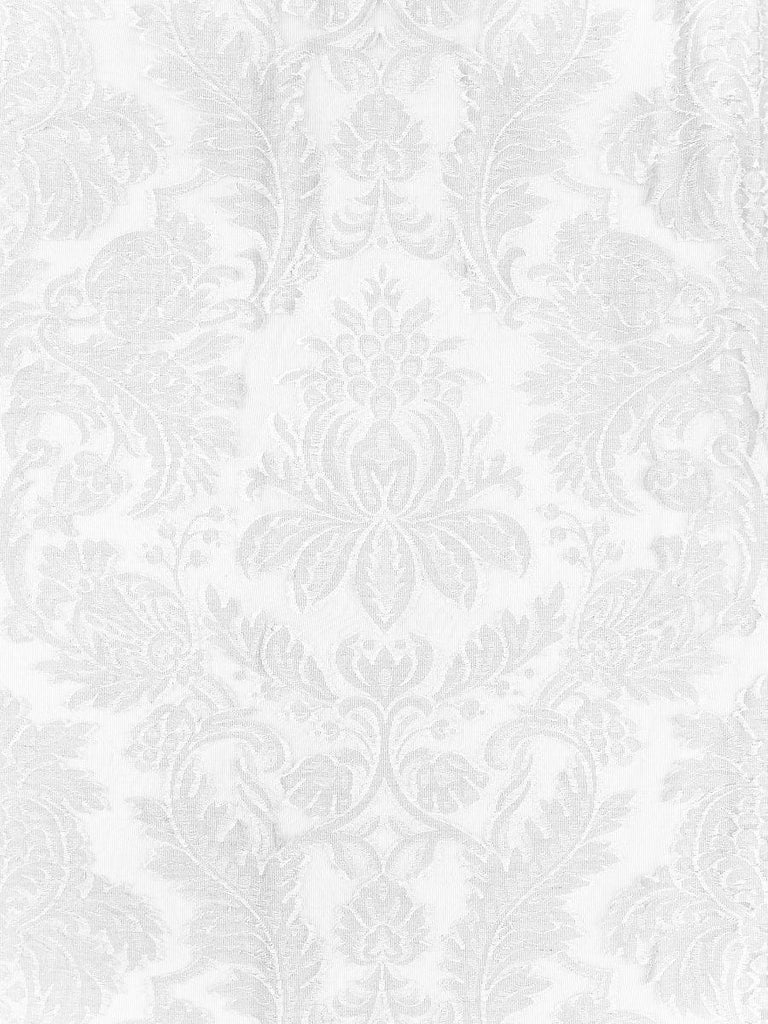 Christian Fischbacher Linen Madras Winter White Fabric