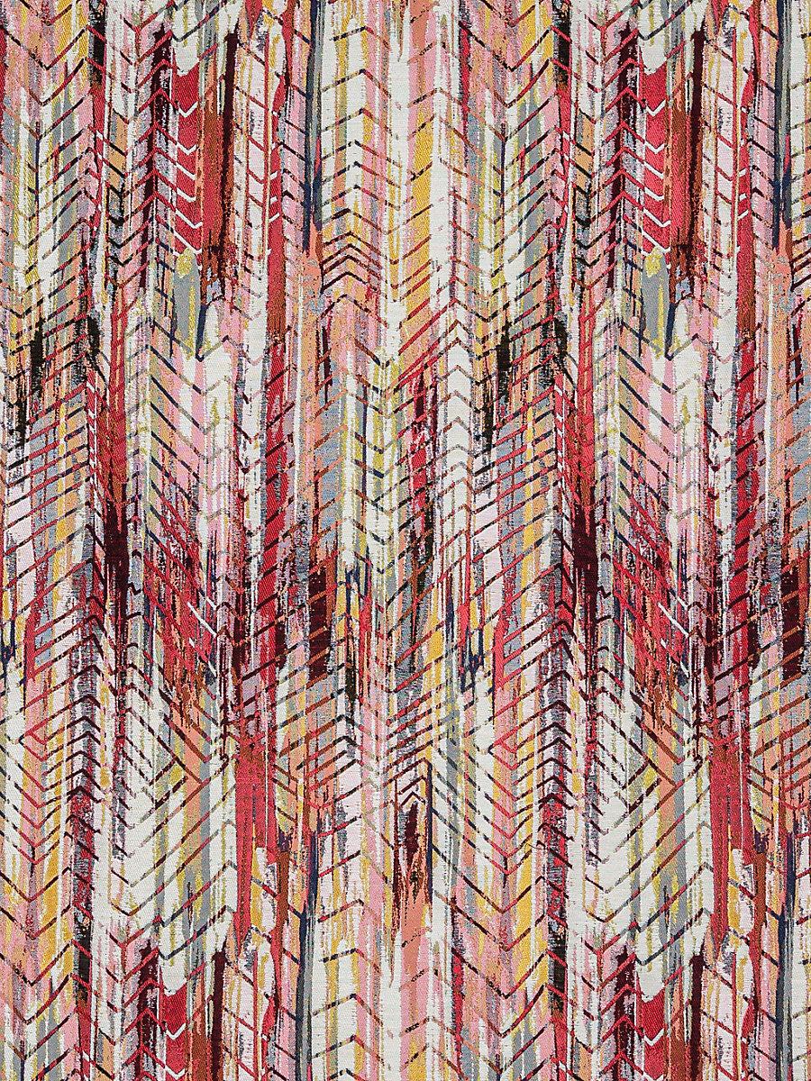 Scalamandre Bohemian Hot Cherry Gold Fabric