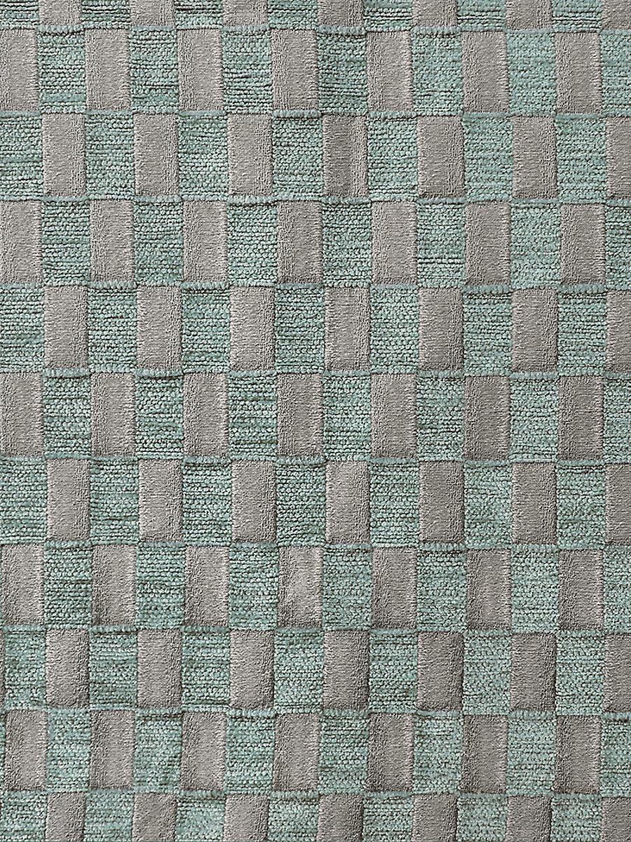 Scalamandre Damier Seafoam Fabric