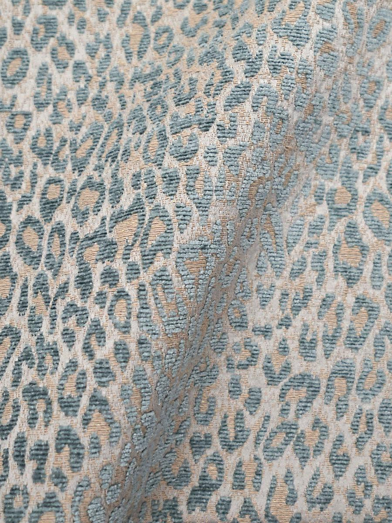 Aldeco Leopard Cloudy Blue Fabric