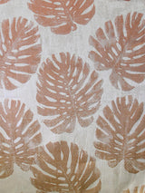Scalamandre Palm Leaves Chic Salmon Fabric