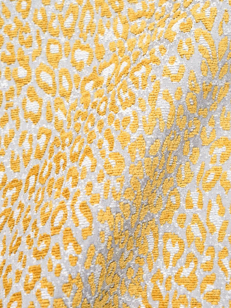 Scalamandre Leopard Misted Yellow Fabric