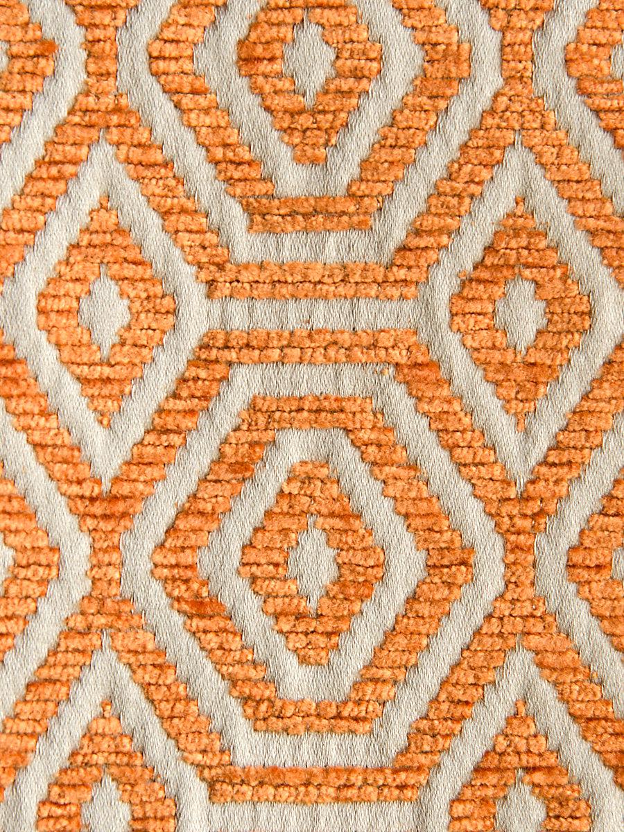 Scalamandre Geometric Drops Orange Koi Fabric