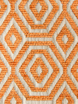 Scalamandre Geometric Drops Orange Koi Fabric