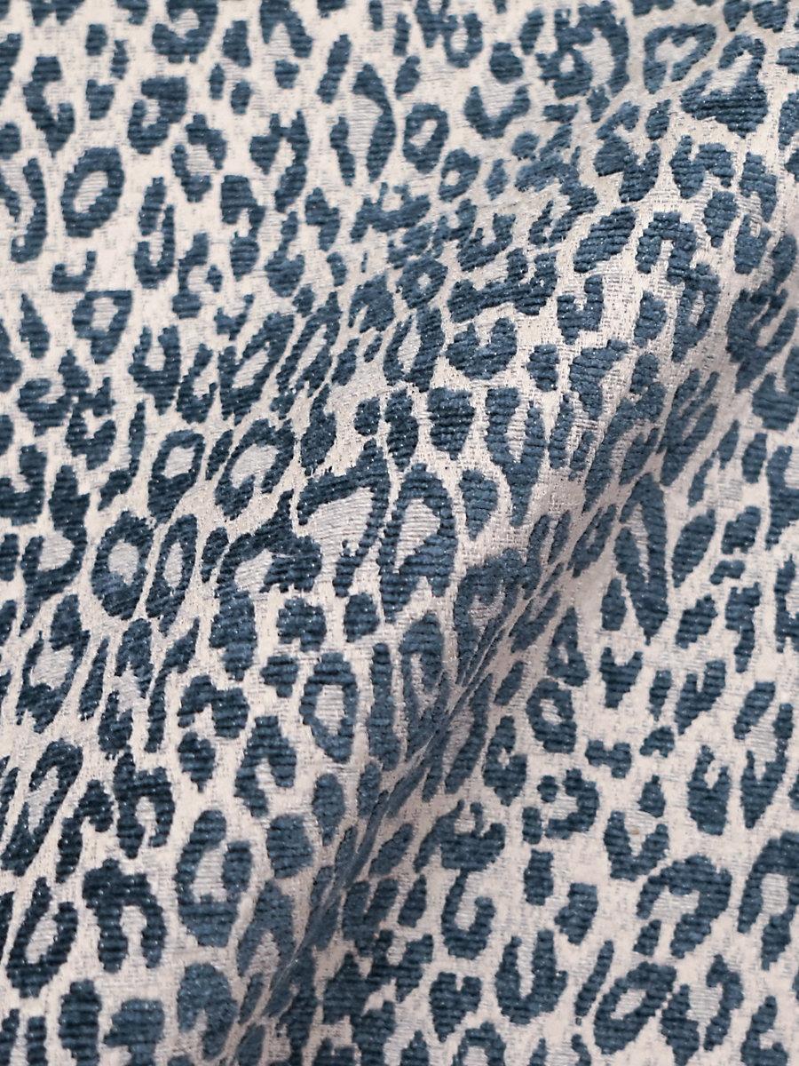 Scalamandre Leopard Orion Blue Fabric