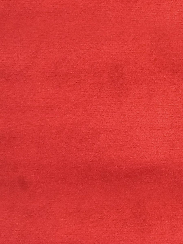 Scalamandre Sucesso | Wide Width Velvet Lipstick Red Fabric