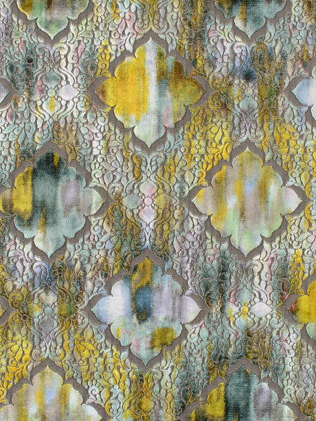 Scalamandre Regale Teal Citrine Fabric