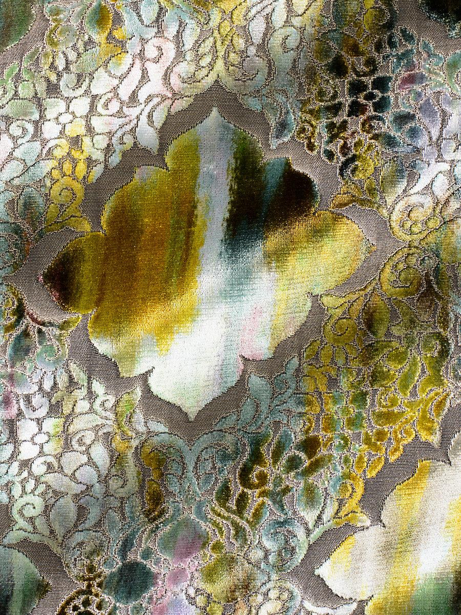 Scalamandre Regale Teal Citrine Fabric