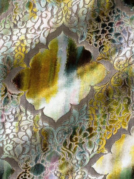 Scalamandre Regale Teal Citrine Fabric