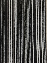 Scalamandre Pinstripe Velvet Black & White Fabric