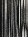 Aldeco Pinstripe Velvet Black & White Fabric