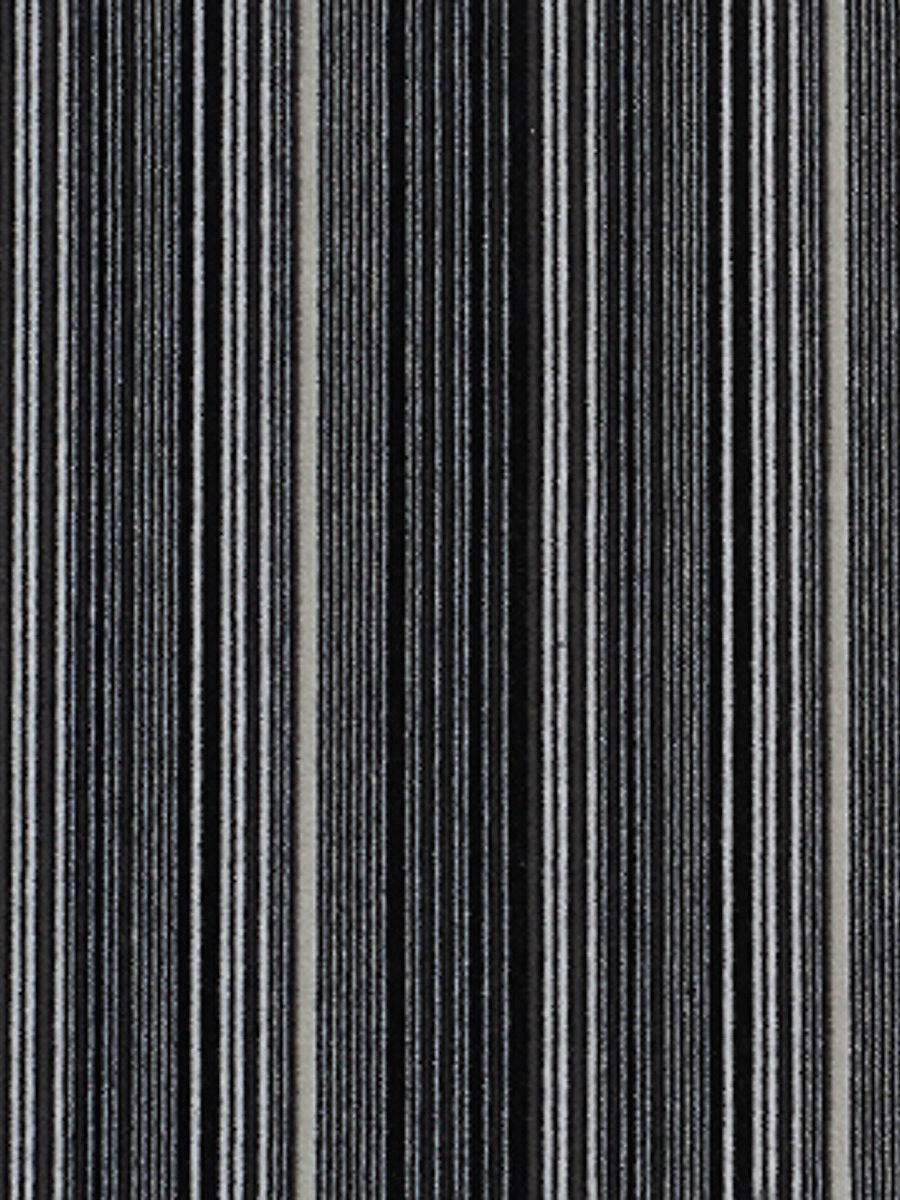 Scalamandre Pinstripe Velvet Black & White Fabric