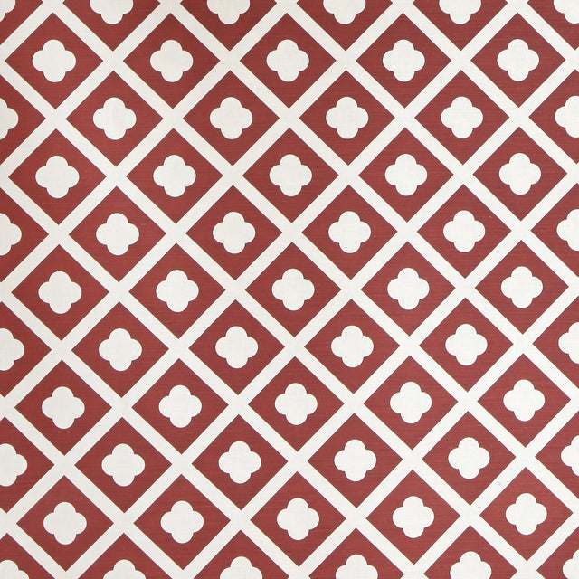 Lee Jofa JARDIN DARK RUST ON ECRU Fabric
