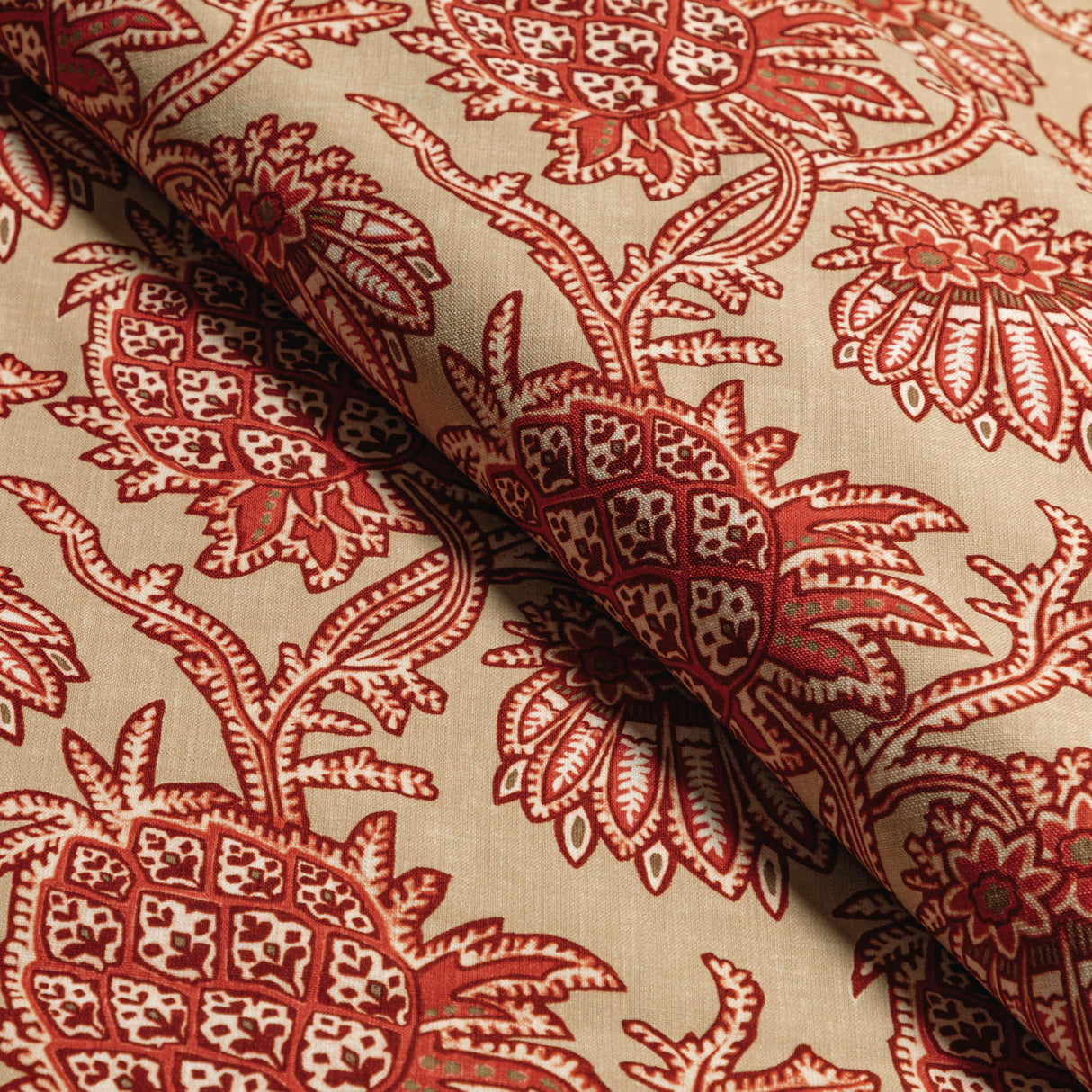 Brunschwig & Fils BRASSAC PRINT RED Fabric
