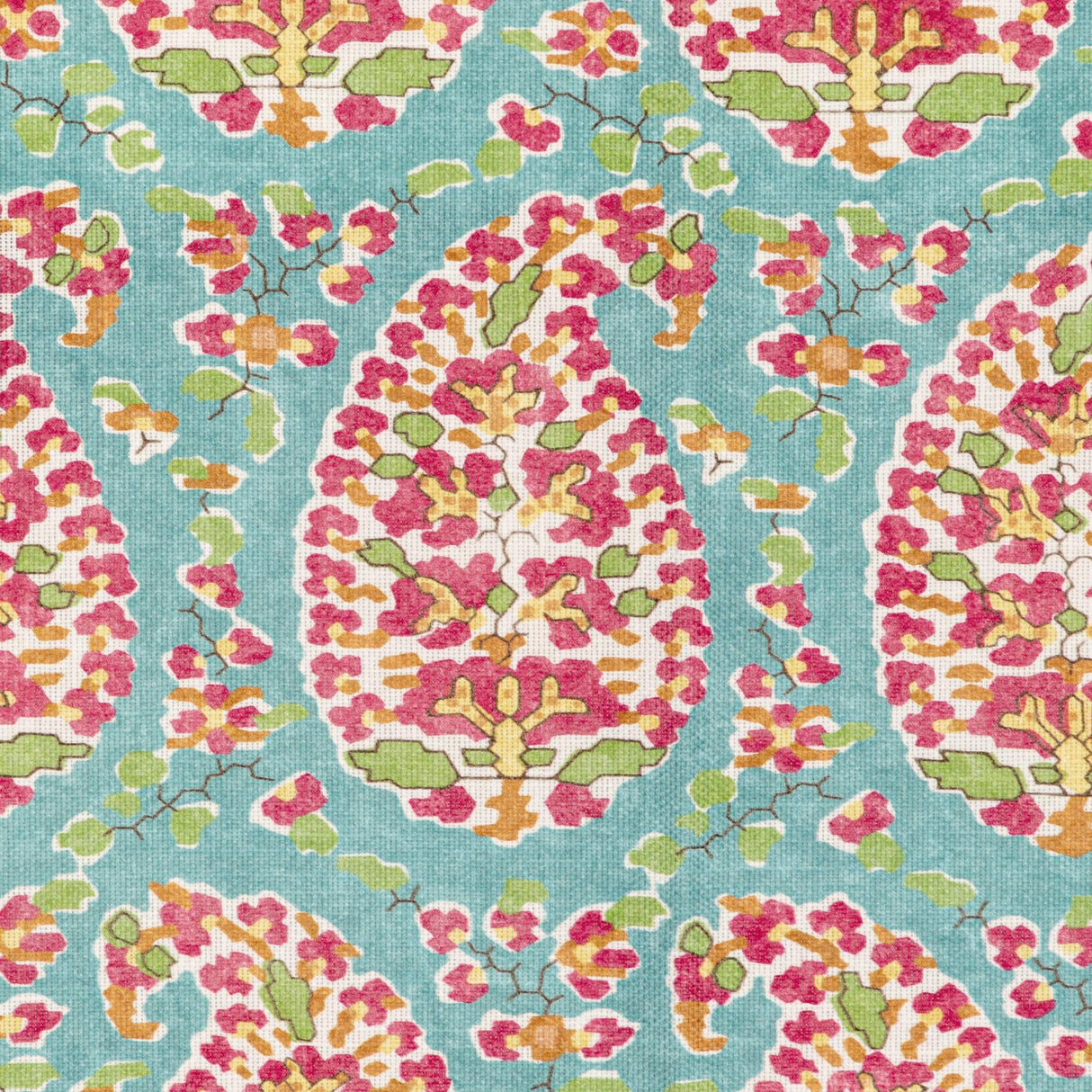 Brunschwig & Fils ROUGIER PRINT AQUA Fabric