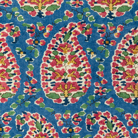 Brunschwig & Fils ROUGIER PRINT BLUE/RED Fabric