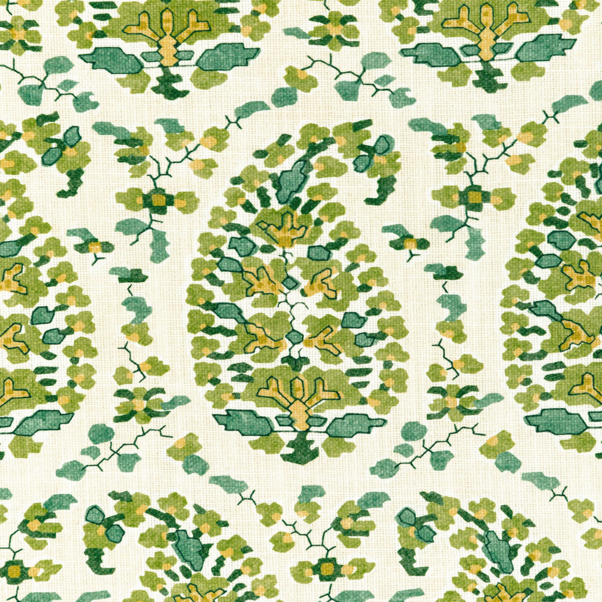 Brunschwig & Fils ROUGIER PRINT GREEN Fabric