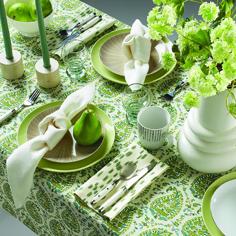 Brunschwig & Fils ROUGIER PRINT GREEN Fabric