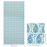 Brunschwig & Fils ROUGIER PRINT BLUE Fabric