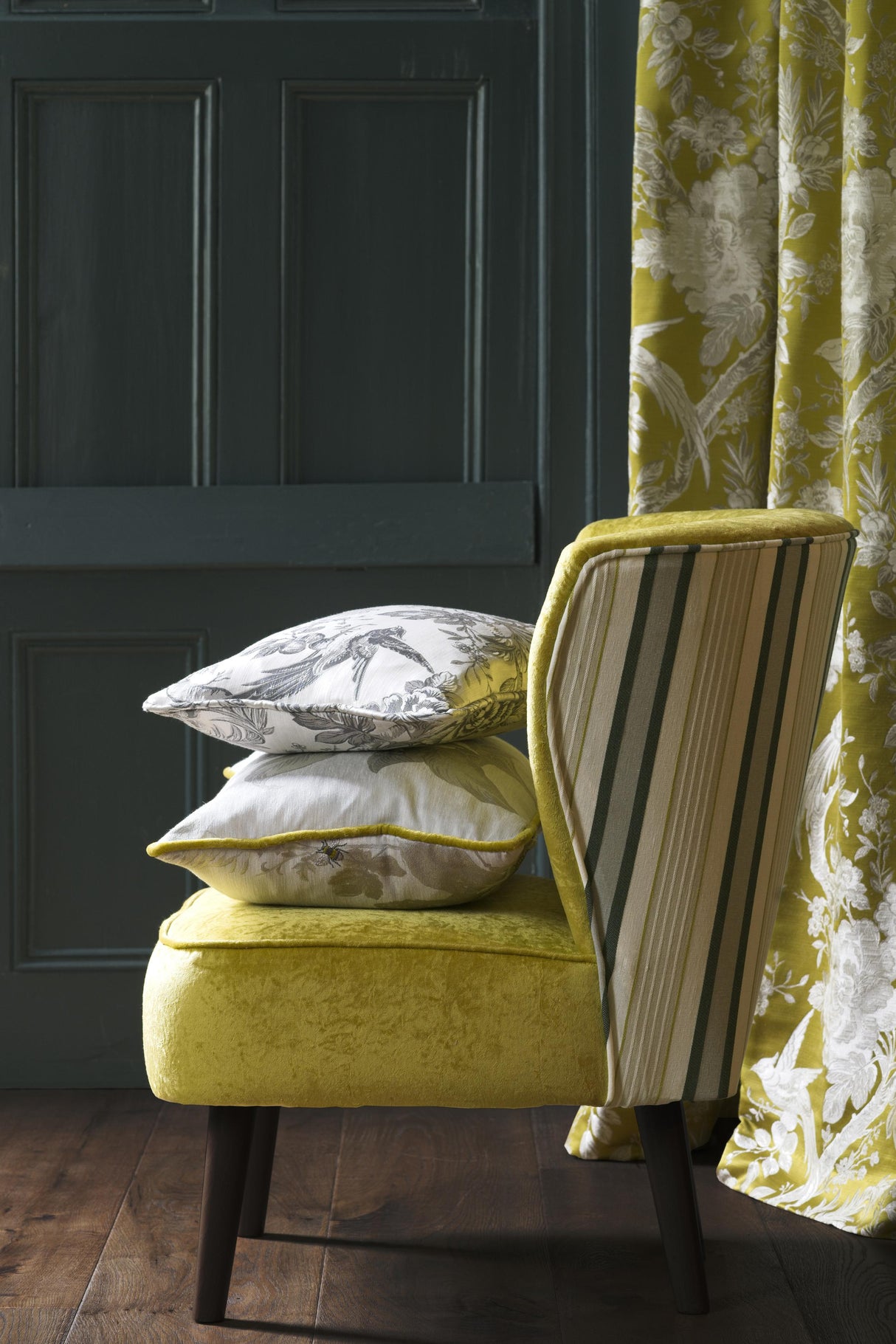 Clarke & Clarke AVIUM CHARTREUSE Fabric