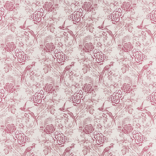 Clarke & Clarke AVIUM RASPBERRY Fabric