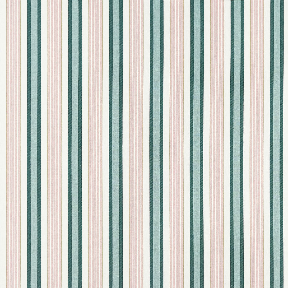 Clarke & Clarke BELVOIR EMERALD/BLUSH Upholstery Fabric