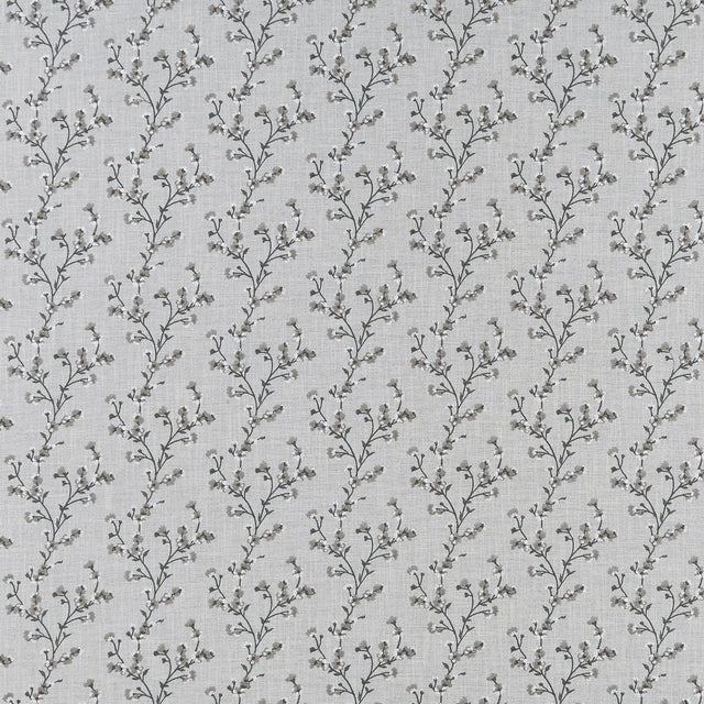 Clarke & Clarke BLOSSOM CHARCOAL Fabric