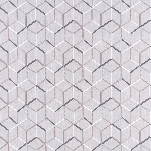 Clarke & Clarke LINEAR SILVER Fabric