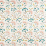 Clarke & Clarke BOHEMIA CORAL/TEAL Fabric