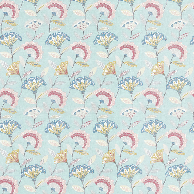 Clarke & Clarke BOHEMIA MINERAL/BLUSH Fabric