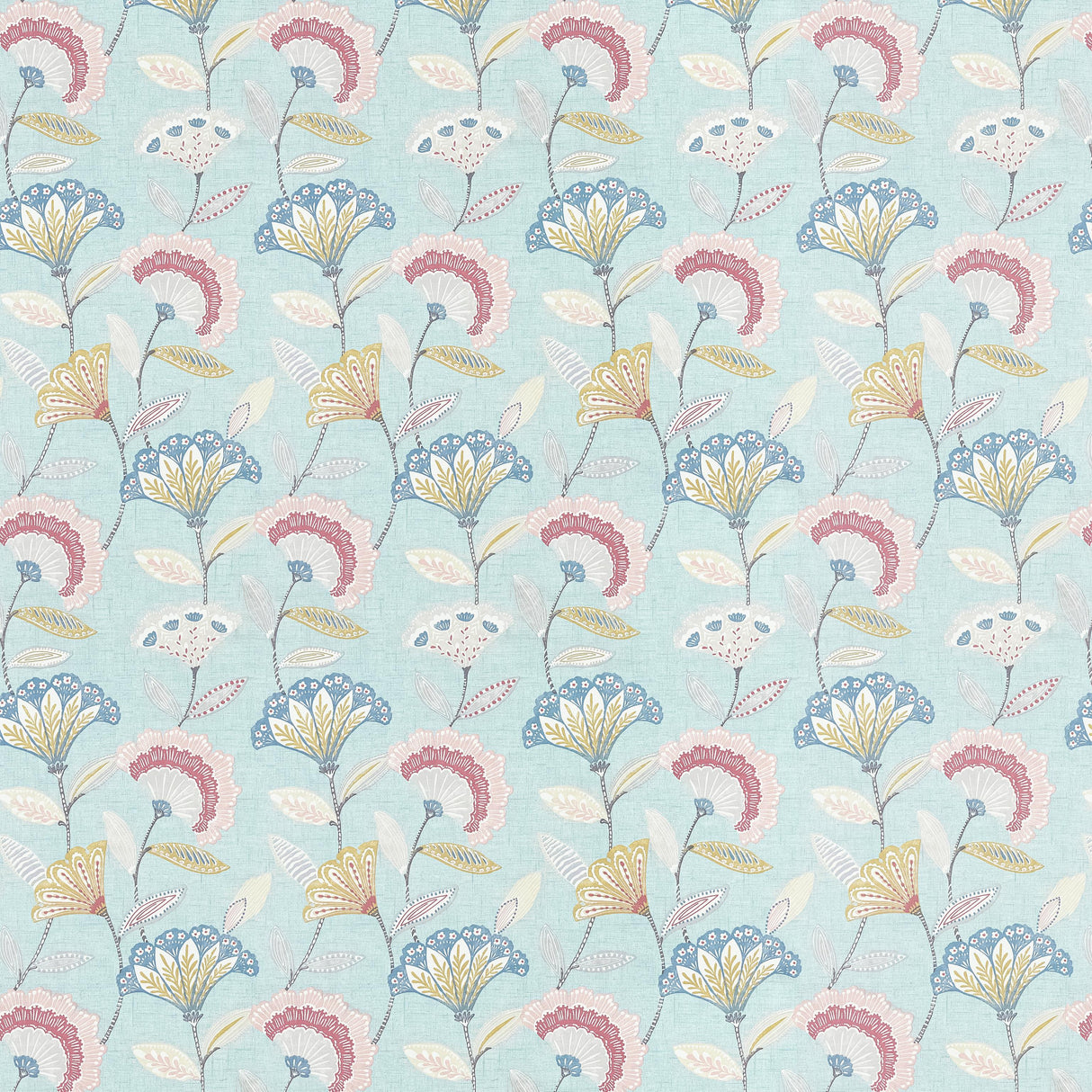 Clarke & Clarke BOHEMIA MINERAL/BLUSH Fabric