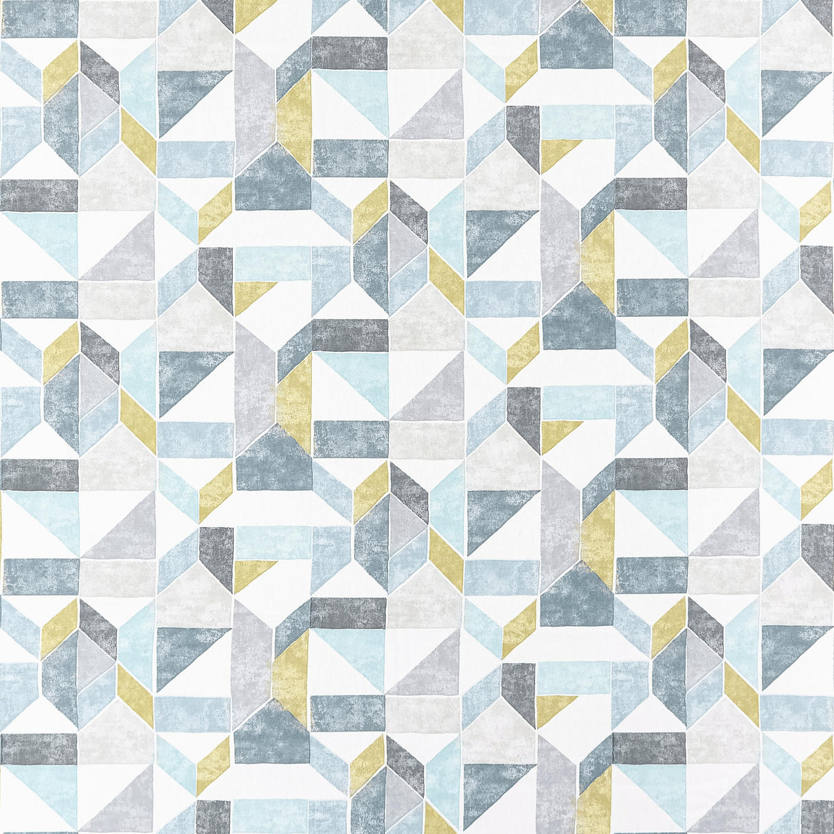 Clarke & Clarke LANNA CHARCOAL/OCHRE Fabric