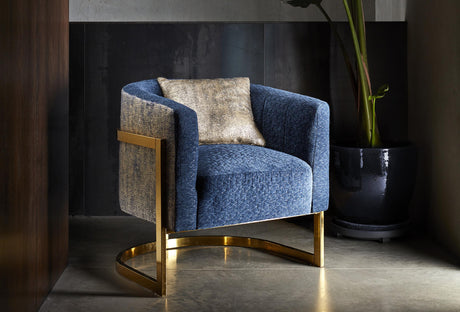 Clarke & Clarke ORO MIDNIGHT/GOLD Fabric