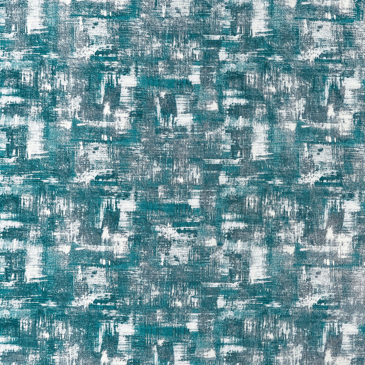 Clarke & Clarke TESSELLATI TEAL/GILVER Fabric