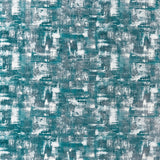Clarke & Clarke TESSELLATI TEAL/GILVER Fabric