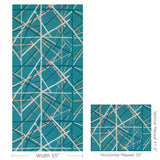 Lee Jofa SIMPATICO PAPER TEAL Wallpaper