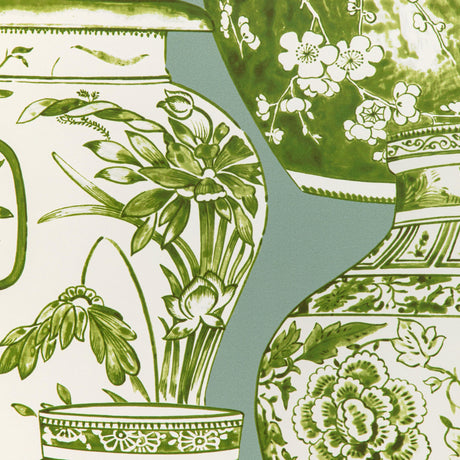 Lee Jofa PANDAN PAPER MIST/JADE Wallpaper