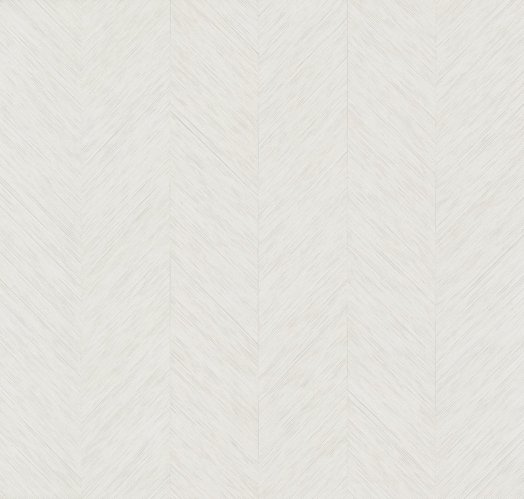 York Designer Series Metallic Chevron White Wallpaper