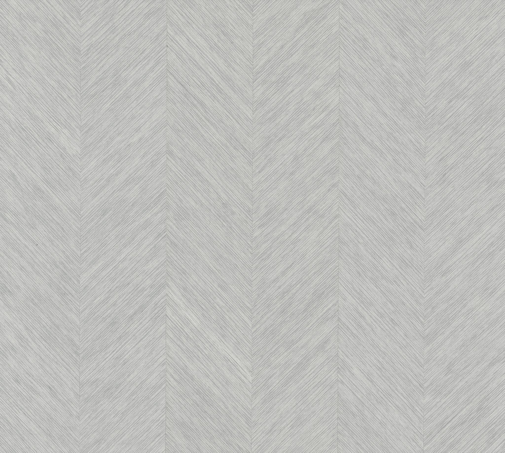 York Designer Series Metallic Chevron Gray Wallpaper