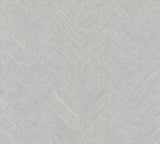 Antonina Vella Metallic Chevron Gray Wallpaper