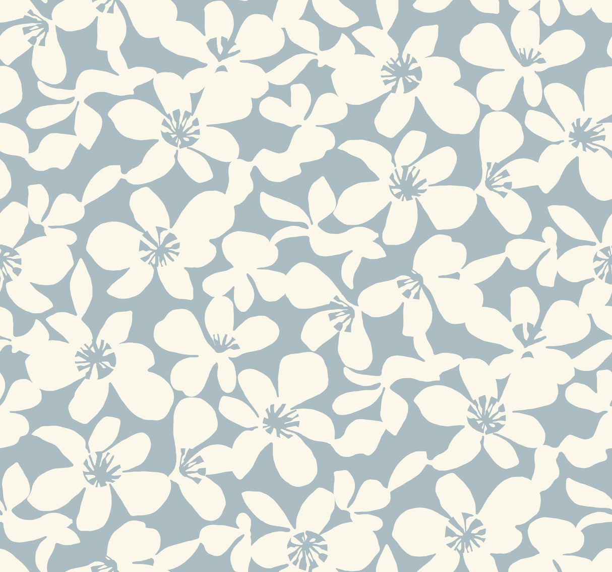 Antonina Vella Free Spirit Blue Wallpaper