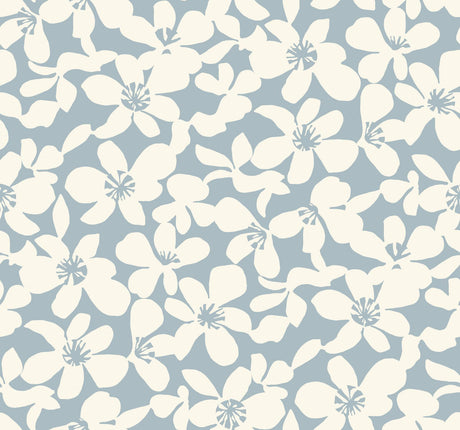 Antonina Vella Free Spirit Blue Wallpaper