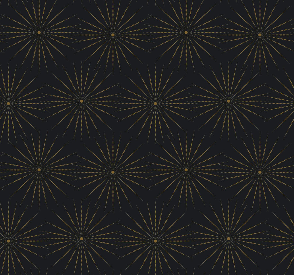 York Designer Series Starlight Black/Gold Wallpaper
